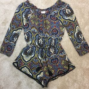 🧞‍♀️ BAND OF GYPSIES Boho ETHNIC Colorful ROMPER